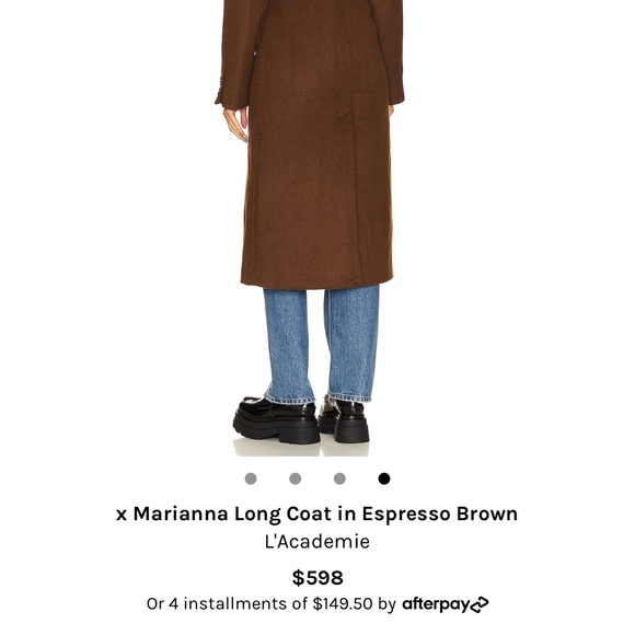 Brown L’academie Revolve coat new - Picture 4 of 4
